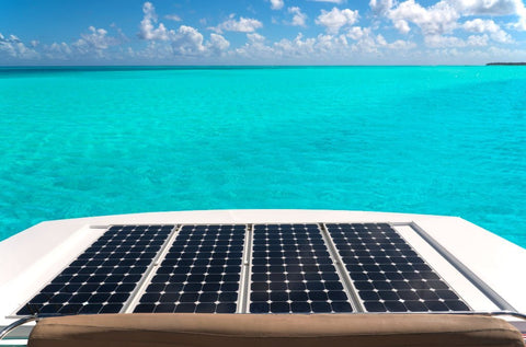 installing solar panels on a boat
