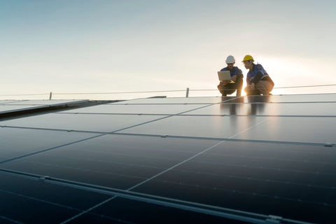 light reflect solar panels