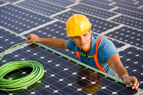 positive and negative of solar panel