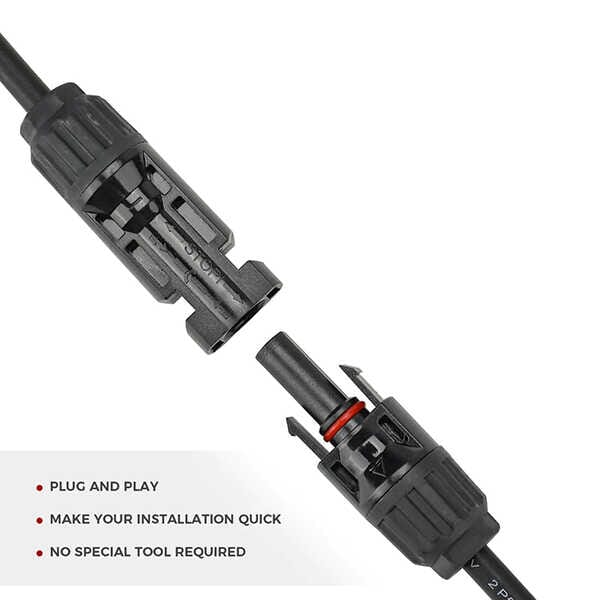 BougeRV Solar Connectors Y Branch Parallel Adapter Cable Wire - ShopSolar.com