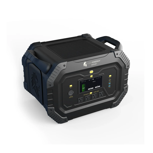 Lion Energy Safari 3,000W / 1,612wH Portable Power Station + Choose Your Custom Bundle | Solar Generator Kit - ShopSolar.com