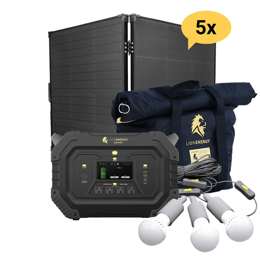 Lion Energy Safari 3,000W / 1,612wH Portable Power Station + Choose Your Custom Bundle | Solar Generator Kit - ShopSolar.com