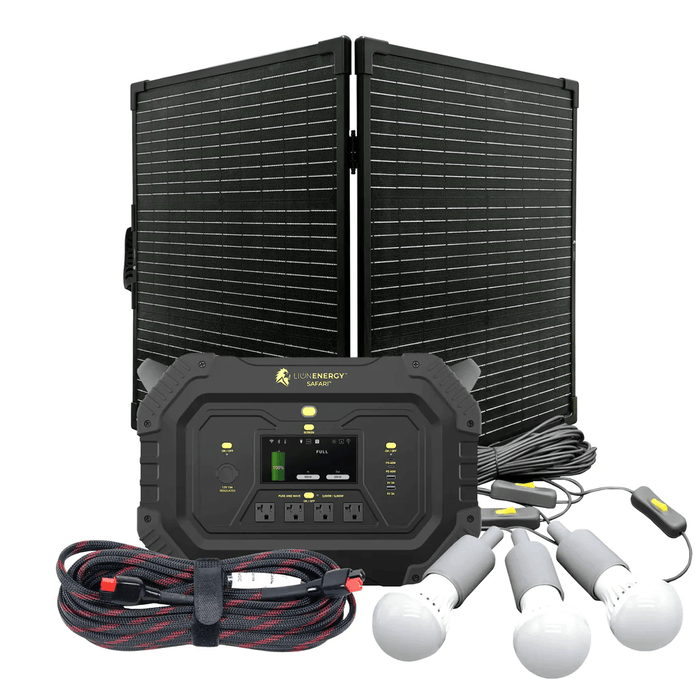 Lion Energy - Safari Portable Power Station + Choose Your Custom Bundle | Solar Generator Kit - ShopSolar.com