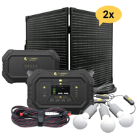 2 Solar panels / 0 EMP Bags / 1 LED light string