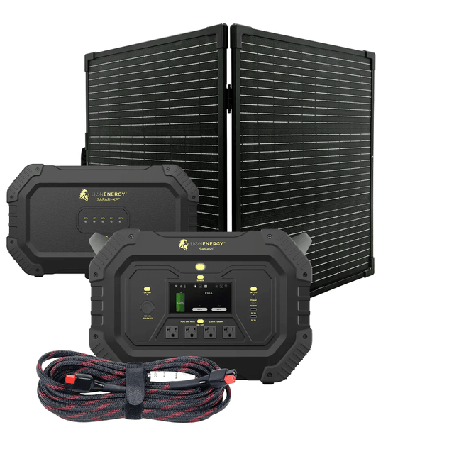 Lion Energy Safari XP Portable Power Station + Choose Your Custom Bundle | Solar Generator Kit - ShopSolar.com