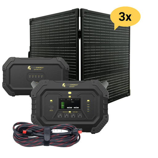 Lion Energy Safari XP Portable Power Station + Choose Your Custom Bundle | Solar Generator Kit - ShopSolar.com