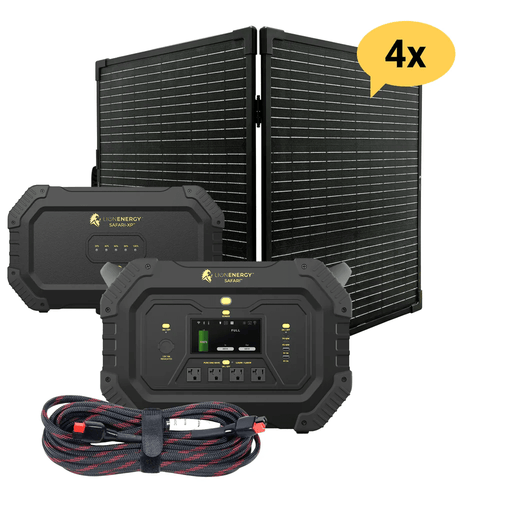 Lion Energy - Safari+XP Portable Power Station + Choose Your Custom Bundle | Solar Generator Kit - ShopSolar.com