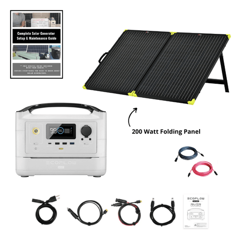 set up a portable solar system for camping