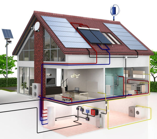 solar heating system for house