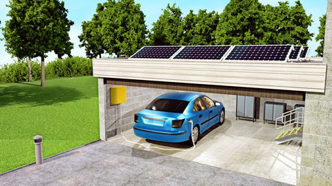 solar panels to charge car