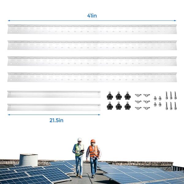 BougeRV 41 in Adjustable Solar Panel Tilt Mount Brackets - ShopSolar.com