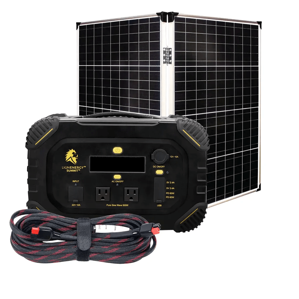 1 solar panel (12V 100W) / 0 LED light strings