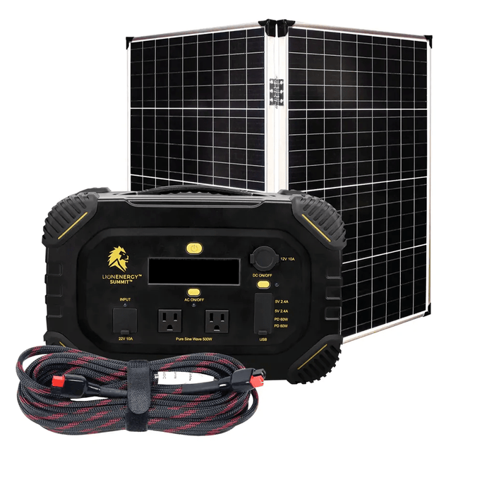 Lion Energy Summit 665Wh / 530W Bluetooth Portable Generator Kit + Choose Your Custom Bundle | Solar Generator Kit - ShopSolar.com