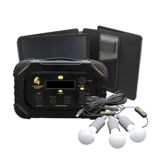 Lion Energy Summit 665Wh / 530W Bluetooth Portable Generator Kit + Choose Your Custom Bundle | Solar Generator Kit - ShopSolar.com