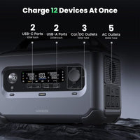 Ugreen PowerRoam 600 Portable Power Station | 680Wh/600W LiFePO4 Battery Backup Solar Generator + Choose Your Custom Bundle | Solar Generator Kit - ShopSolar.com