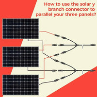 BougeRV Solar Y Branch Connector 1 to 3(M/FFF and F/MMM) - ShopSolar.com