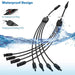 BougeRV Y Branch Parallel Connectors Extra Long 1 to 4 Solar Cable - ShopSolar.com