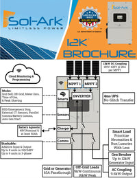 Sol-Ark 12K + Fortress eVault MAX 18.5kWh Kit | 120/240 48V [All-In-One] Pre-Wired Hybrid Inverter + 18.5kWh Lithium Battery Bank | 10-Year Warranty - ShopSolar.com