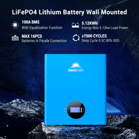 SunGold Power 5.12kwh Powerwall Lifepo4 Lithium Battery - ShopSolar.com