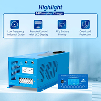 SunGold Power 3000W 24V Pure Sine Power Inverter Charger | Solar Power Inverter - ShopSolar.com