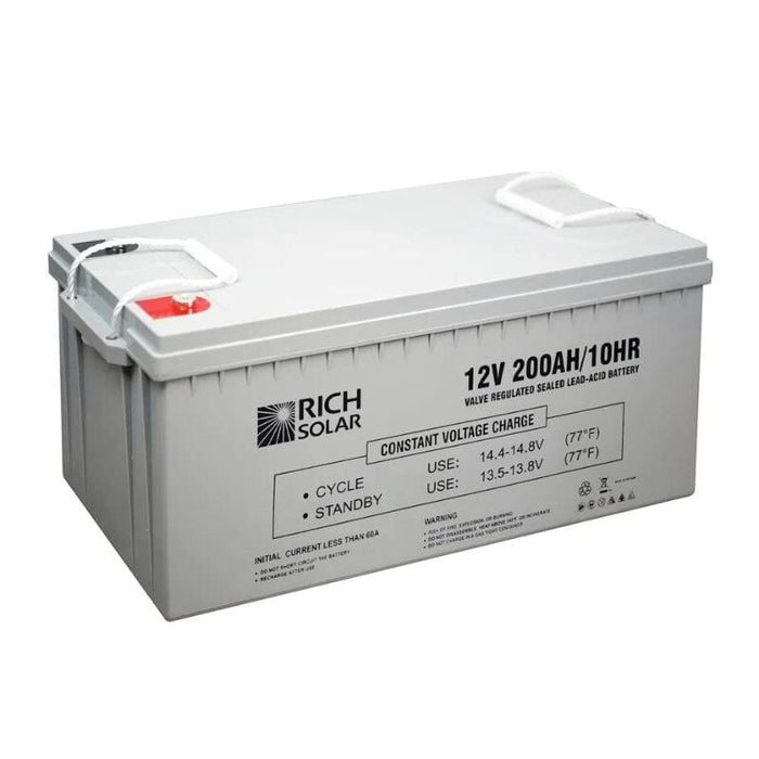 12V 200Ah AGM Battery - ShopSolar.com