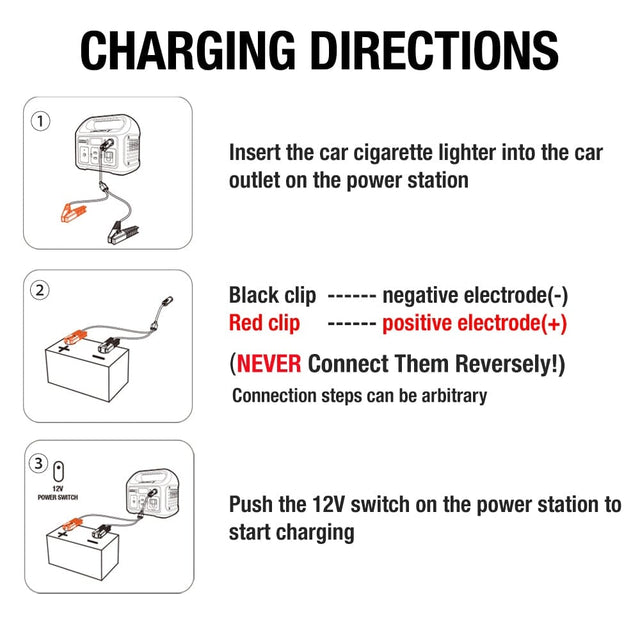 Jackery 12V Automobile Battery Charging Cable - ShopSolar.com