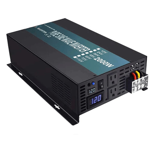 WZRELB 2000 Watt Power Inverter 12V to 120V Pure Sine Wave Inverter - ShopSolar.com