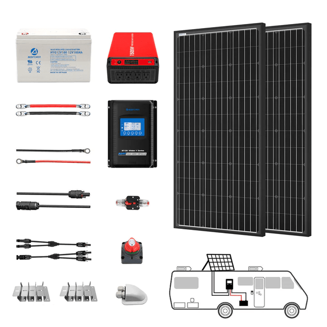 ACOPOWER Mono RV Solar System + Choose Your Custom Bundle | RV Solar Kit - ShopSolar.com