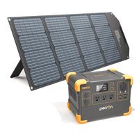 Pecron E1000 PRO 200W / 1000Wh Portable Power Station + Choose Your Custom Bundle | Complete Solar Generator Kit - ShopSolar.com