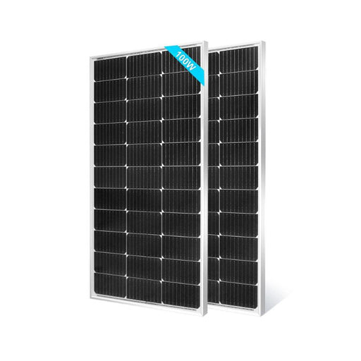 2 x SunGold Power 100 Watt Solar Panels - 12V Monocrystalline | High Efficiency | 25-Year Warranty - ShopSolar.com