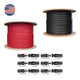 2 x 500 Ft. PV Reel Kit (Red & Black) + PV Connector Ends | 1,000 Ft. PV Extension Wire 600V | Includes PV Connector Ends - ShopSolar.com