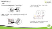 GroWatt SPF 3000TL LVM 3,000W 48V 120Vac Stackable Inverter | 4,500W MPPT Solar Charge Controller | Split Phase 120V/240V Capable W/ 2 or More - ShopSolarKits.com