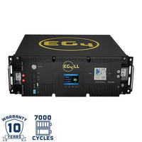 EG4 LL-S Lithium Batteries Kit | 30.72kWh | 6 Server Rack Batteries With Pre-Assembled Enclosed Rack | With Door & Wheels | Busbar Covers - ShopSolar.com