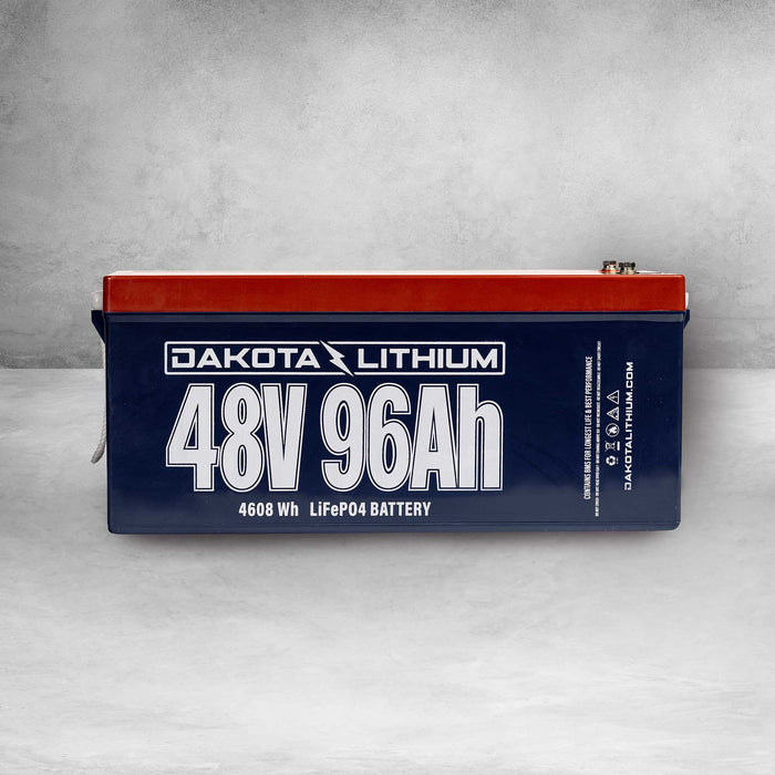 Dakota Lithium 48V 96Ah / 4.6kwH Deep Cycle LiFePo4 Battery | 4,606wH Lithium Solar Battery | 77lbs - ShopSolar.com