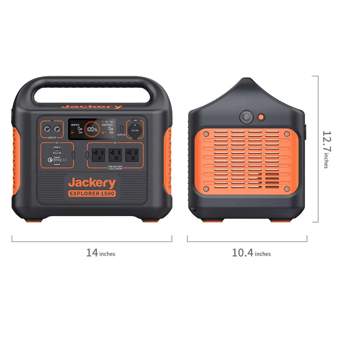 Jackery Explorer 1500 | 1,534Wh / 1,800W Portable Power Station + Choose Your Custom Bundle | Complete Solar Kit - ShopSolar.com