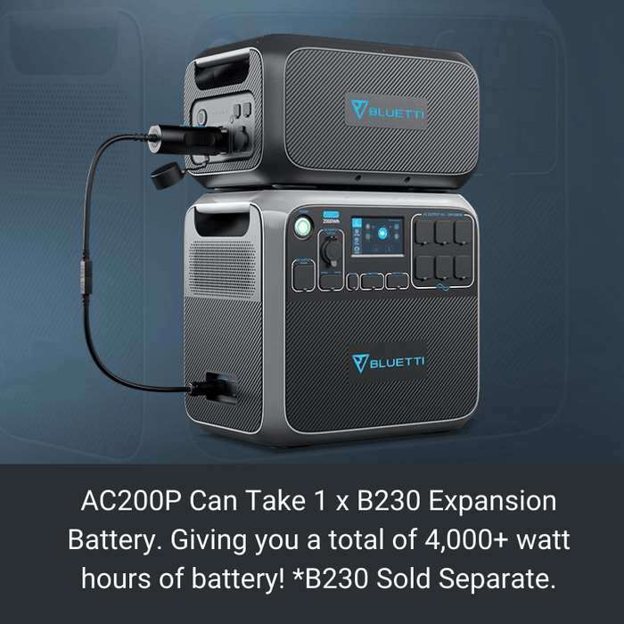 Bluetti B230 Expansion Battery | AC200P / AC200 MAX 2,048wH Expansion Battery [LiFePO4] - ShopSolarKits.com