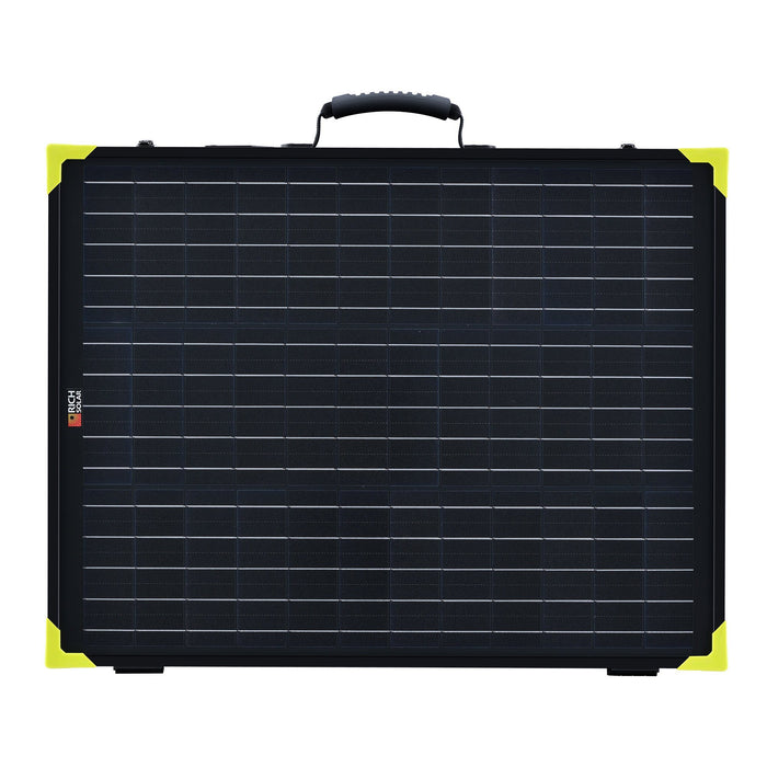 Rich Solar 100 Watt Portable Solar Panel Briefcase [w/ Built-In MPPT Charge Controller] - ShopSolar.com