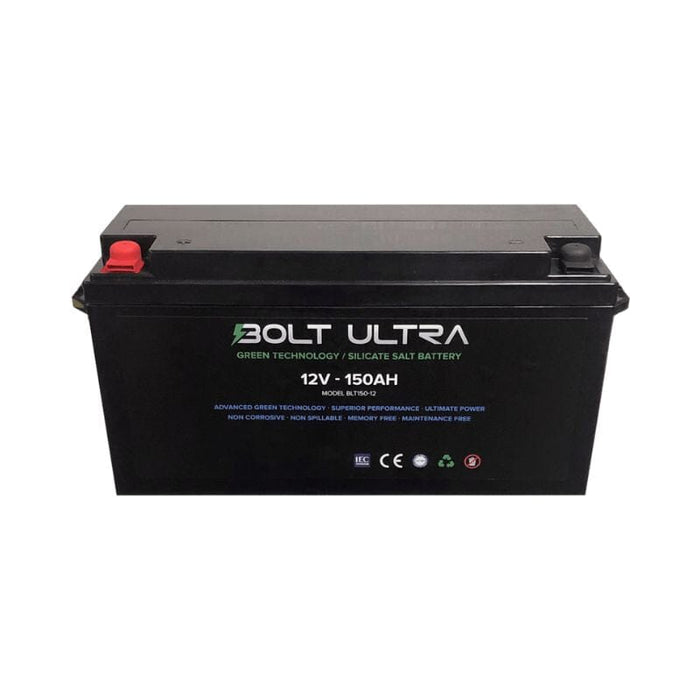 Bolt Ultra 150Ah 12V Advanced Silicate-Salt Battery | Deep Cycle Solar Battery - ShopSolarKits.com