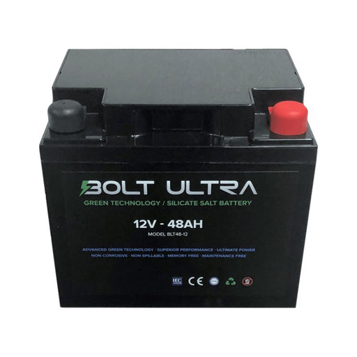 Bolt Ultra 48Ah 12V Advanced Silicate-Salt Battery | Deep Cycle Solar Battery - ShopSolarKits.com