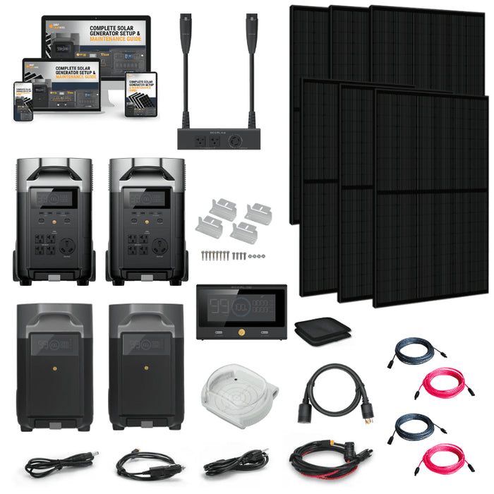 EcoFlow DELTA PRO 120V/240V Solar Kits - 7,200W Portable Power Station Setup + Choose Your Custom Bundle Option | Complete Solar Kit | 5-Year Warranty - ShopSolar.com