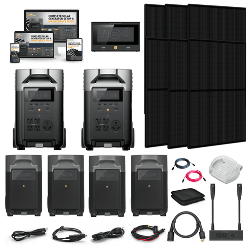 EcoFlow DELTA PRO 120V / 240V Solar Kits - 7,200W Portable Power Station Setup + Choose Your Custom Bundle Option | Complete Solar Kit - ShopSolar.com