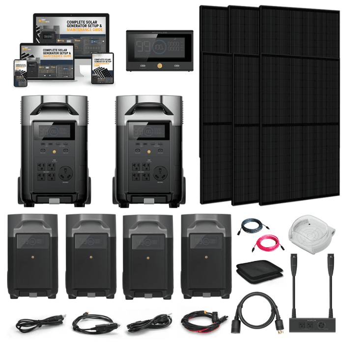 EcoFlow DELTA PRO 120V/240V Solar Kits - 7,200W Portable Power Station Setup + Choose Your Custom Bundle Option | Complete Solar Kit | 5-Year Warranty - ShopSolar.com