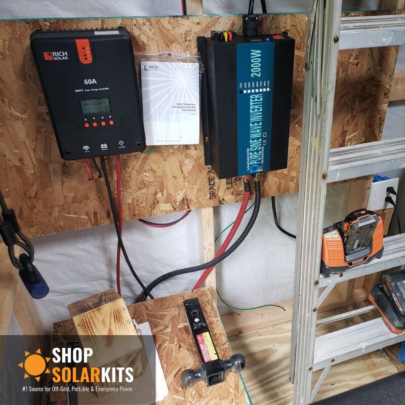 Complete Solar Panel Kit - 2,000W Pure Sine Inverter + [12V Battery Bank] + 2 x 200W Mono Solar Panels | Off-Grid, Mobile, Backup [LPK-PLUS] - ShopSolar.com