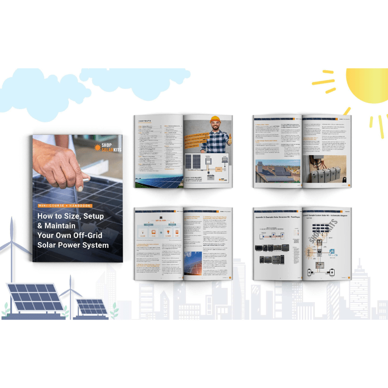 [DIY Solar Essentials] - Digital Mini Course + Solar Handbook | 7 x Video Modules, Example Wiring Schematics, Planning Worksheets & More | 1-Day Online Training Program | Instant Access! - ShopSolar.com