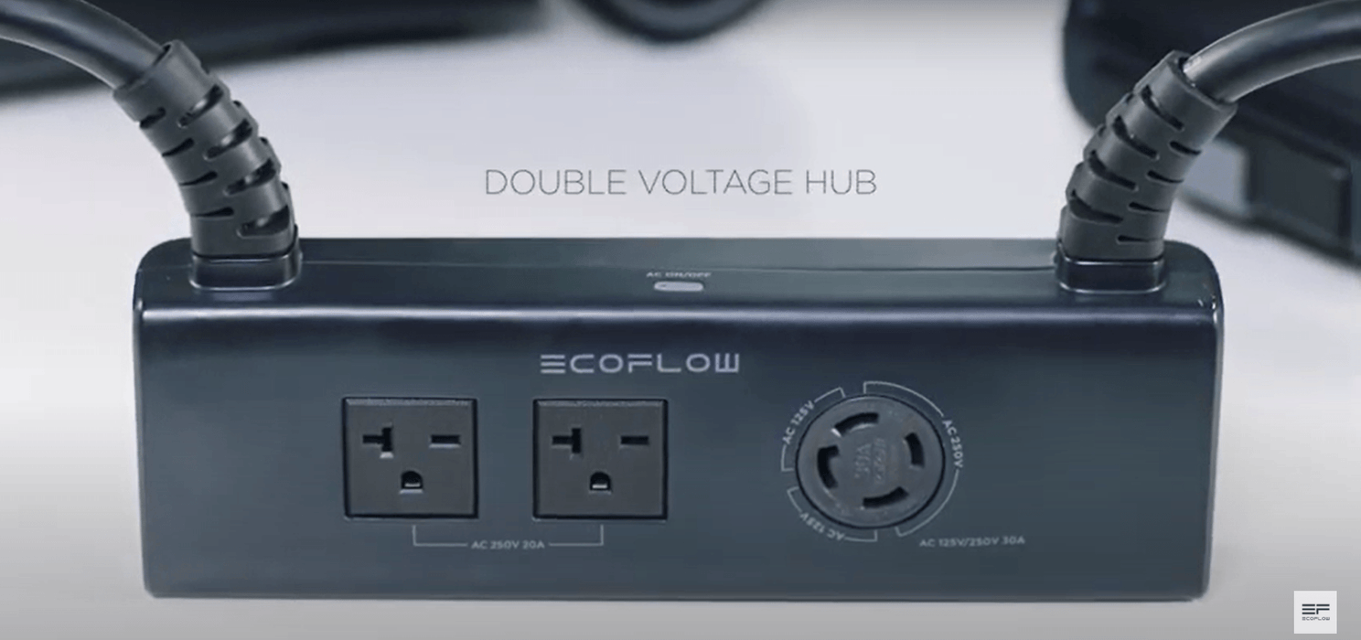 EcoFlow Double Voltage Hub | 120 / 240V Output for Connecting 2 x PRO's - ShopSolar.com