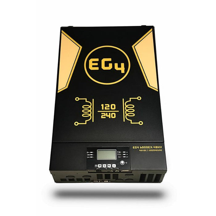 EG4 6000EX-48HV - 6,000W Off-Grid Split Phase 120/240V Output Inverter | 7,500W PV Input | 500V VOC Input | All In One Solar Inverter - ShopSolar.com