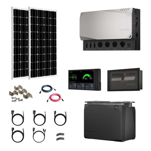 EcoFlow Power Kit - 3,600W 120V Output + [2kWh Lithium Battery Bank] + 400W of Solar | 5-Year Warranty | Modular & Expandable[EPK-1] - ShopSolar.com