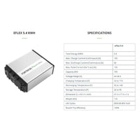 Fortress Power eFlex 5.4kW Lithium Deep Cycle Solar Battery - ShopSolar.com