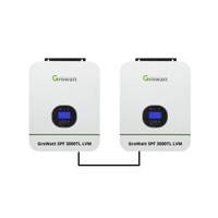 Growatt 6,000W 48V 120/240V Split Phase Output | 9,000W MPPT Solar Charge Controllers | 6,000W Split Phase 120V/240V Output | 2 Units - ShopSolar.com