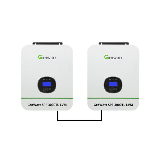 Growatt 6,000W 48V 120/240V Split Phase Output | 9,000W MPPT Solar Charge Controllers | 6,000W Split Phase 120V/240V Output | 2 Units - ShopSolar.com